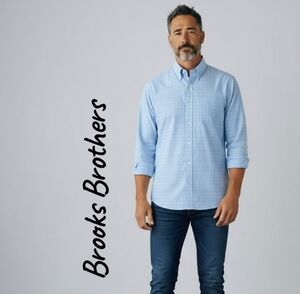 Brooks Brothers Men's 17.5 2/3 Sky Blue Dress Shirt